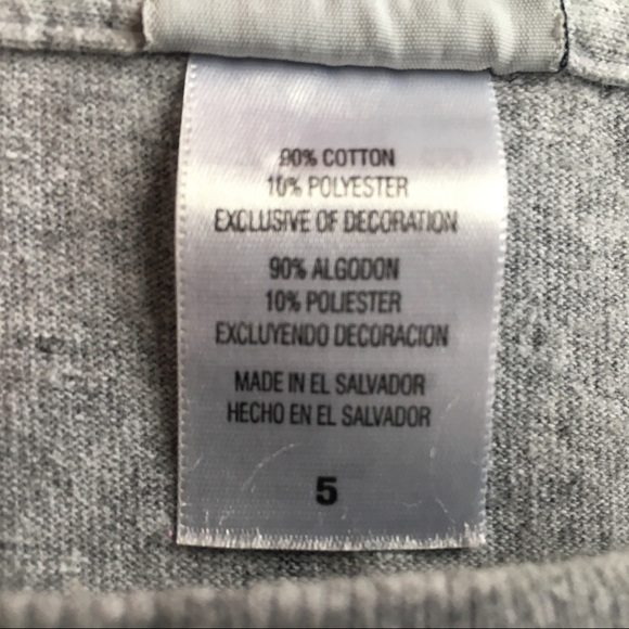 Air Jordan T-shirt size 5 gray navy graphics - Picture 7 of 8